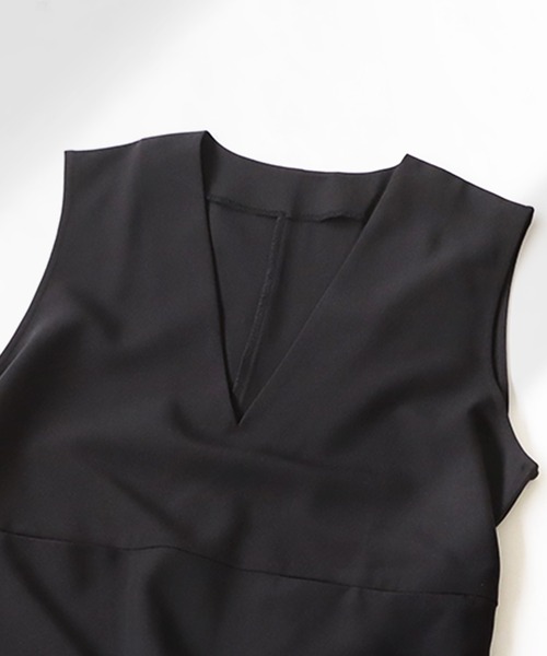 antiqua(アンティカ)の「Vネックベスト(ベスト・レディース・ブラック・FREE)」の16枚目の写真