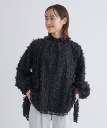 ✨完売品✨ツルバイマリコオイカワ Armeria ラメチュールレースブラウス TSURU by Mariko Oikawa（ツルバイマリコオイカワ）の「【Tsuru