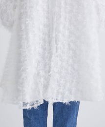 美品 TSURU by Mariko Oikawa ラメチュールレースブラウス