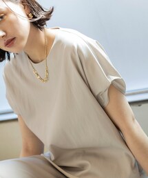 INDIVI（インディヴィ）の「【洗える／UVケア／接触冷感/SETUP可能】デザインTブラウス（シャツ/ブラウス・レディース）」