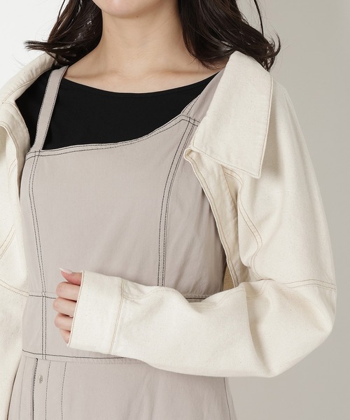 REDYAZEL（レディアゼル）の「デニムボレロジャケット（スーツジャケット・レディース・ブラック/ブルー/オフホワイト・FREE）」の17枚目の写真