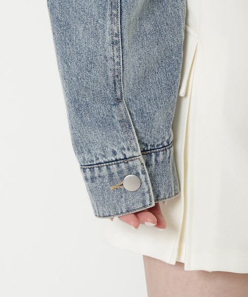 REDYAZEL（レディアゼル）の「デニムボレロジャケット（スーツジャケット・レディース・ブラック/ブルー/オフホワイト・FREE）」の20枚目の写真