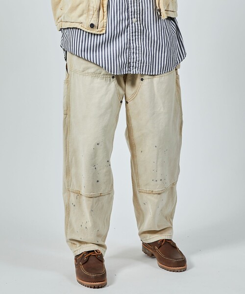 パンツ NAUTICA Faded Double Knee Duck Pants NAUTICAからヘビーオンスキャンバスを使用したワークパンツ