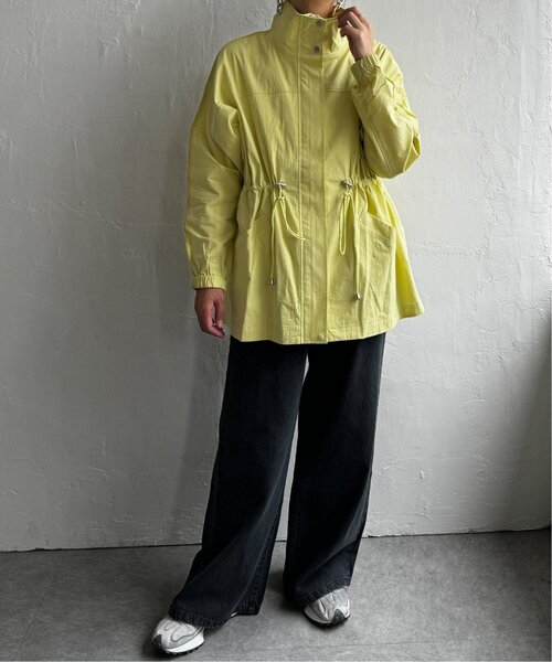 LBC（エルビーシー）の「スタンドネックミドルブルゾン（ブルゾン・レディース・ライトグレー/ライム/ネイビー・L/M）」の8枚目の写真