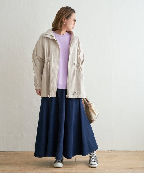 LBC（エルビーシー）の「スタンドネックミドルブルゾン（ブルゾン・レディース・ライトグレー/ライム/ネイビー・L/M）」の10枚目の写真