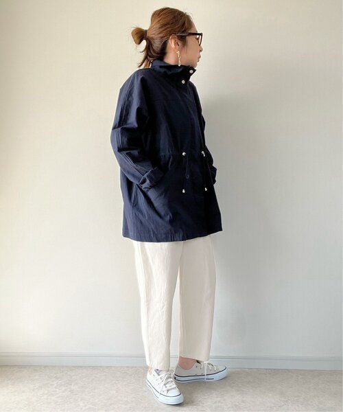 LBC（エルビーシー）の「スタンドネックミドルブルゾン（ブルゾン・レディース・ライトグレー/ライム/ネイビー・L/M）」の14枚目の写真