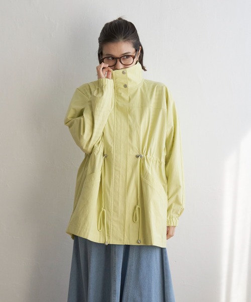 LBC（エルビーシー）の「スタンドネックミドルブルゾン（ブルゾン・レディース・ライトグレー/ライム/ネイビー・L/M）」の5枚目の写真