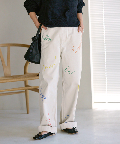 FRAMeWORK(フレームワーク)の「≪追加≫DRAWING CHINO PANTS(チノパンツ・レディース・ベージュ系その他/オートミール・36/38/40)」の4枚目の写真