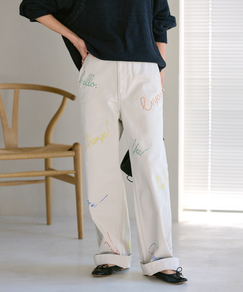 FRAMeWORK(フレームワーク)の「≪追加≫DRAWING CHINO PANTS(チノパンツ・レディース・ベージュ系その他/オートミール・36/38/40)」の5枚目の写真