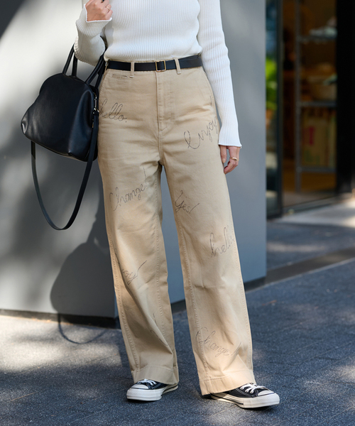 FRAMeWORK(フレームワーク)の「≪追加≫DRAWING CHINO PANTS(チノパンツ・レディース・ベージュ系その他/オートミール・36/38/40)」の21枚目の写真