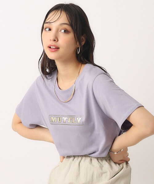 Cutie Blonde（キューティーブロンド）の「◆【洗える/プチプラ】プリントTシャツ（Tシャツ/カットソー・レディース・チャコール/ホワイト系その他/パープル系1/ホワイト系その他2・02/03/04）」の4枚目の写真