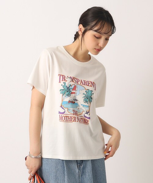 Cutie Blonde（キューティーブロンド）の「◆【洗える/プチプラ】プリントTシャツ（Tシャツ/カットソー・レディース・チャコール/ホワイト系その他/パープル系1/ホワイト系その他2・02/03/04）」の12枚目の写真
