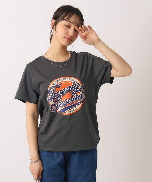 Cutie Blonde（キューティーブロンド）の「◆【洗える/プチプラ】プリントTシャツ（Tシャツ/カットソー・レディース・チャコール/ホワイト系その他/パープル系1/ホワイト系その他2・02/03/04）」の13枚目の写真