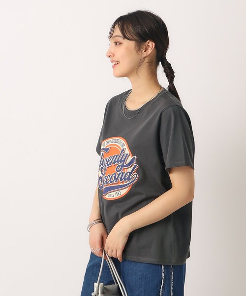 Cutie Blonde（キューティーブロンド）の「◆【洗える/プチプラ】プリントTシャツ（Tシャツ/カットソー・レディース・チャコール/ホワイト系その他/パープル系1/ホワイト系その他2・02/03/04）」の14枚目の写真