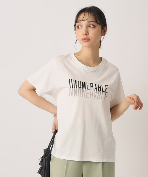 Cutie Blonde（キューティーブロンド）の「◆【洗える/プチプラ】プリントTシャツ（Tシャツ/カットソー・レディース・チャコール/ホワイト系その他/パープル系1/ホワイト系その他2・02/03/04）」の17枚目の写真