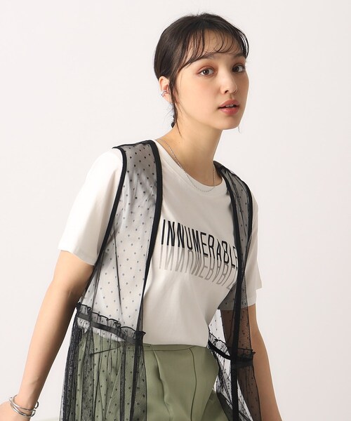 Cutie Blonde（キューティーブロンド）の「◆【洗える/プチプラ】プリントTシャツ（Tシャツ/カットソー・レディース・チャコール/ホワイト系その他/パープル系1/ホワイト系その他2・02/03/04）」の18枚目の写真