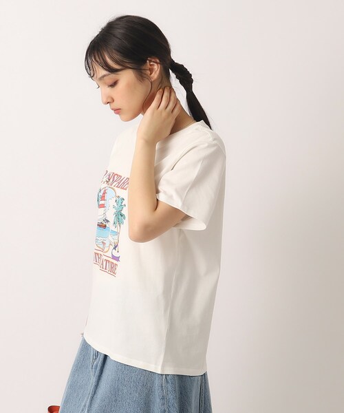 Cutie Blonde（キューティーブロンド）の「◆【洗える/プチプラ】プリントTシャツ（Tシャツ/カットソー・レディース・チャコール/ホワイト系その他/パープル系1/ホワイト系その他2・02/03/04）」の21枚目の写真