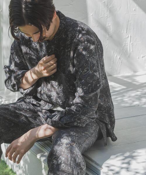 URBAN RESEARCH DOORS(アーバンリサーチドアーズ)の「シルケットリネン バンドカラーロングスリーブシャツ(シャツ/ブラウス・メンズ・アイボリー/グレー系その他/ブラウン系その他/ブルー系その他/インディゴブルー/ホワイト系その他・MEDIUM/LARGE/X-LARGE)」の3枚目の写真