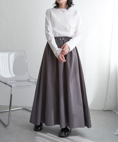 VENCEEXCHANGE（ヴァンスエクスチェンジ）の「綿天竺×合繊ワンピース（ワンピース・レディース・その他2/その他3/オフホワイト/チャコールグレー/ブラック・M）」の16枚目の写真