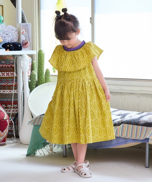 A BOND（アボンド）の「マルチウェイフリルワンピース（90～150cm）（ワンピース・キッズ・ブルー/イエロー/グリーン・120/110/130/100/90/150/140）」の4枚目の写真