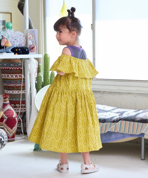 A BOND（アボンド）の「マルチウェイフリルワンピース（90～150cm）（ワンピース・キッズ・ブルー/イエロー/グリーン・120/110/130/100/90/150/140）」の7枚目の写真