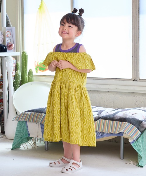 A BOND（アボンド）の「マルチウェイフリルワンピース（90～150cm）（ワンピース・キッズ・ブルー/イエロー/グリーン・120/110/130/100/90/150/140）」の8枚目の写真