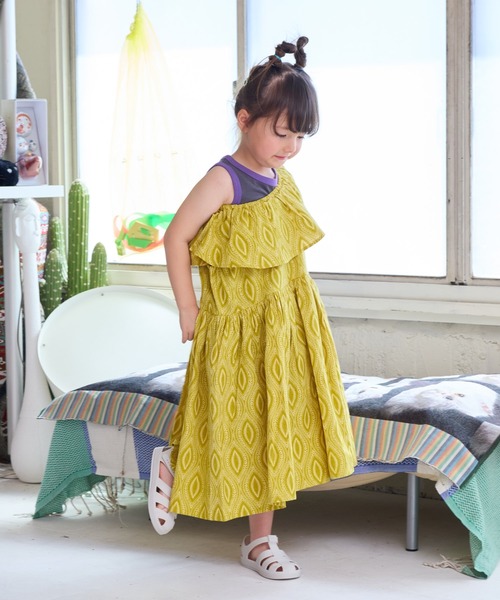 A BOND（アボンド）の「マルチウェイフリルワンピース（90～150cm）（ワンピース・キッズ・ブルー/イエロー/グリーン・120/110/130/100/90/150/140）」の9枚目の写真