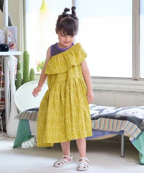 A BOND（アボンド）の「マルチウェイフリルワンピース（90～150cm）（ワンピース・キッズ・ブルー/イエロー/グリーン・120/110/130/100/90/150/140）」の11枚目の写真