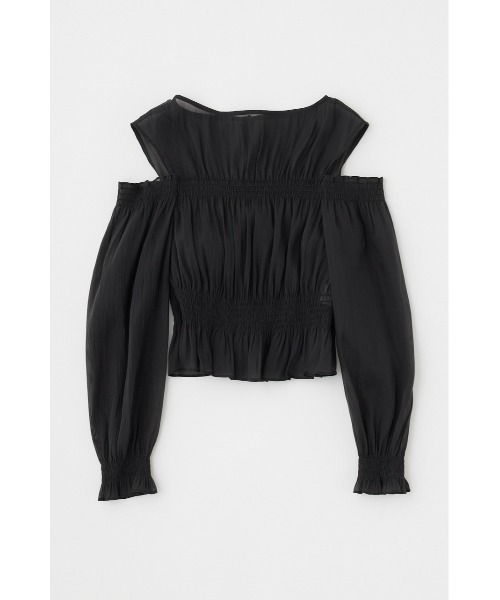 MOUSSY(マウジー)の「SHEER GATHER ブラウス(シャツ/ブラウス・レディース・ブラウン/ライトグレー/ブラック・FREE)」の10枚目の写真