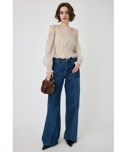 MOUSSY(マウジー)の「SHEER GATHER ブラウス(シャツ/ブラウス・レディース・ブラウン/ライトグレー/ブラック・FREE)」の19枚目の写真