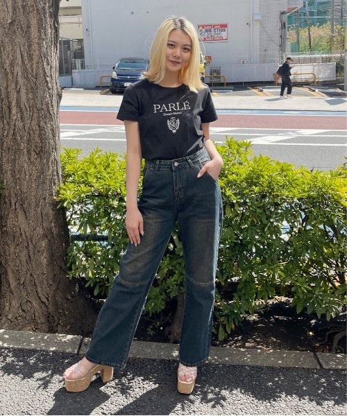 one way（ワンウェイ）の「ガーリーエンブレムＴシャツ（Tシャツ/カットソー・レディース・ブラック/ピンク/ホワイト系その他/ホワイト/ホワイト×ブルー/ライトベージュ・FREE）」の20枚目の写真
