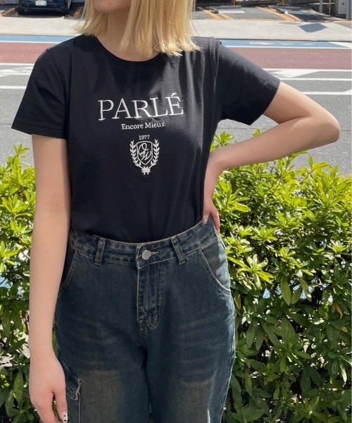 one way（ワンウェイ）の「ガーリーエンブレムＴシャツ（Tシャツ/カットソー・レディース・ブラック/ピンク/ホワイト系その他/ホワイト/ホワイト×ブルー/ライトベージュ・FREE）」の17枚目の写真