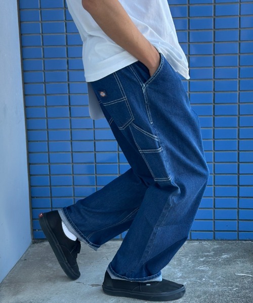 Dickies(ディッキーズ)の「【25FW新色入荷】Dickies PAINTER EASY PANTS/ディッキーズ ペインターイージーパンツ(デニムパンツ・メンズ・ブラウン/ホワイト/ワンウォッシュ/ライトインディゴブルー/ベージュ/ダークインディゴブルー/ブラック/カーキ・M/XL/L/S/XXL)」の17枚目の写真