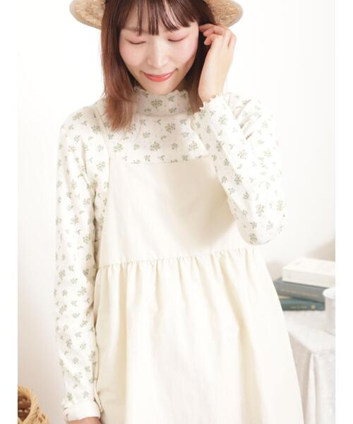 Samansa Mos2(サマンサ モスモス)の「キャミチュニック(チュニック・レディース・カーキ/チャコールグレー/キナリ・F)」の2枚目の写真