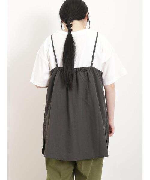 Samansa Mos2(サマンサ モスモス)の「キャミチュニック(チュニック・レディース・カーキ/チャコールグレー/キナリ・F)」の12枚目の写真