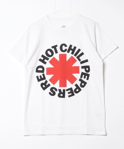 MUSIC TEE(ミュージックティー)の「R.H.C.P.“RED ASTERISK”/レッド ホット チリ ペッパーズ "レッド アスタリスク”(Tシャツ/カットソー・メンズ・ホワイト・X-LARGE/MEDIUM/LARGE)」の4枚目の写真