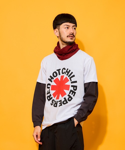 MUSIC TEE(ミュージックティー)の「R.H.C.P.“RED ASTERISK”/レッド ホット チリ ペッパーズ "レッド アスタリスク”(Tシャツ/カットソー・メンズ・ホワイト・X-LARGE/MEDIUM/LARGE)」の8枚目の写真
