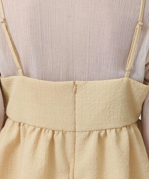 GALLEST(ギャレスト)の「◆ふくれジャカードキャミソール(タンクトップ・レディース・ブラック/オフホワイト/イエロー・38)」の21枚目の写真