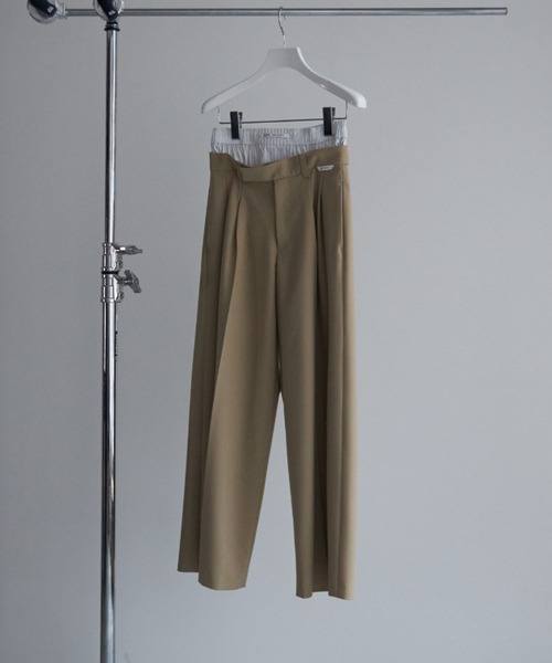 セール】DOUBLE WAIST SLACKS/ダブルウエストスラックス（スラックス  