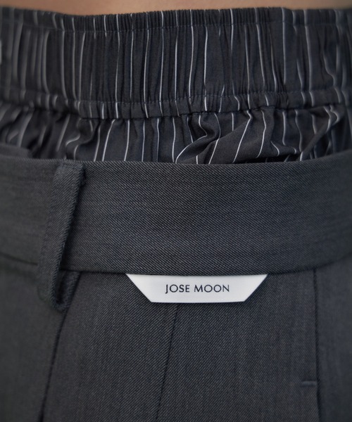 JOSE MOON（ジョゼムーン）の「DOUBLE WAIST SLACKS/ダブルウエストスラックス（スラックス・レディース・グレー/ベージュ/ブラック・36/38）」の22枚目の写真