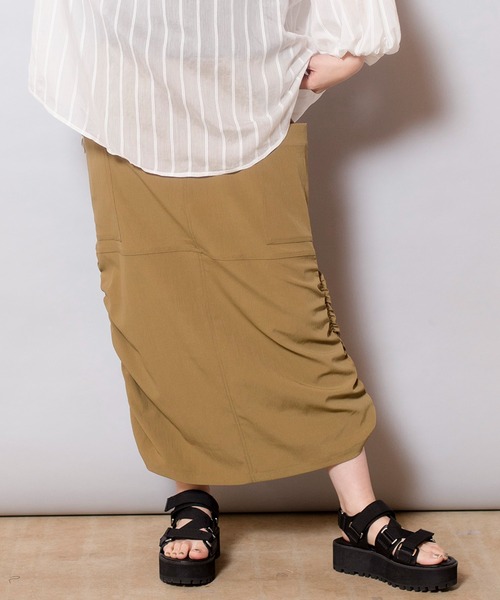 【セール】サイドギャザースカート（スカート）｜OSMOSIS（オズモーシス）