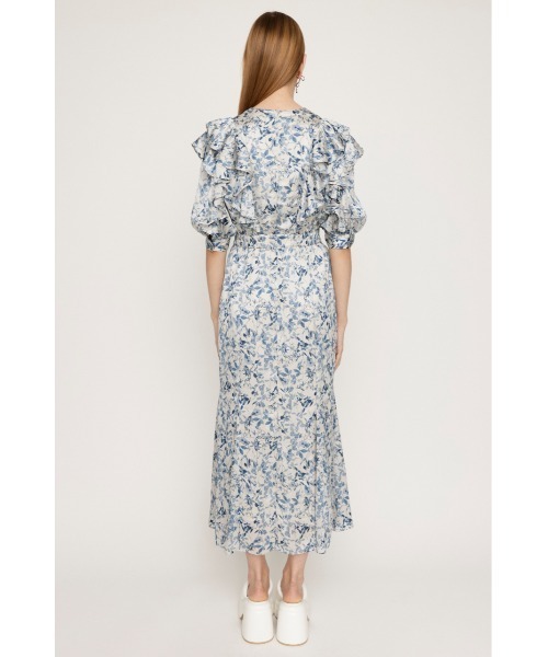 SLY(スライ)の「BOTANICAL PRINT L/OP ボタニカル プリント ロングワンピース(ワンピース・レディース・ブルー系その他/ブラック系その他2・FREE)」の12枚目の写真