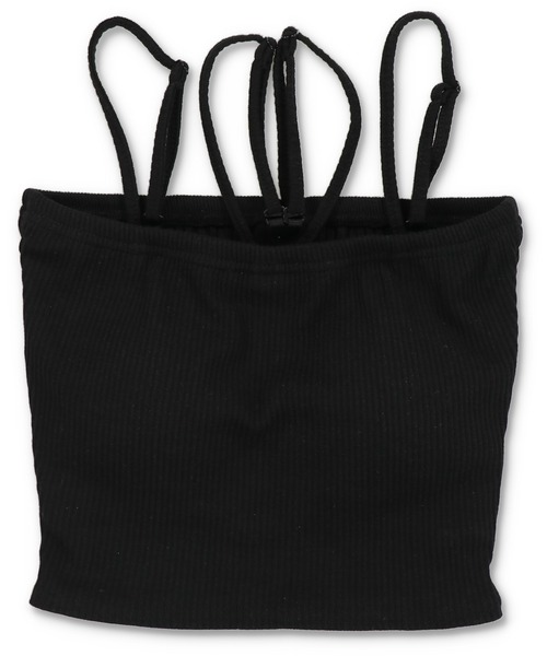 SPINNS（スピンズ）の「【S.Mサイズ展開】カップ付き！肩紐着脱OK！マルチWAYリブキャミソール（キャミソール・レディース・ブラック/オフホワイト/オートミール/モカ/カーキ・M/S）」の13枚目の写真