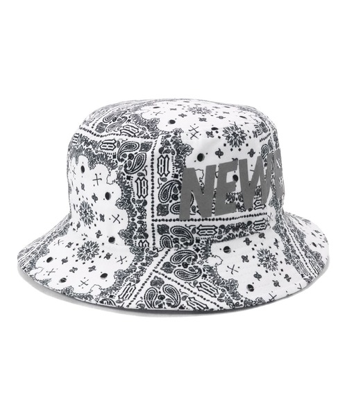 【新品タグ付き❣️】ニューエラ　バケットハット　ペイズリー柄 NEW ERA - 廃番【ニューエラ】バンダナ柄バケットハット