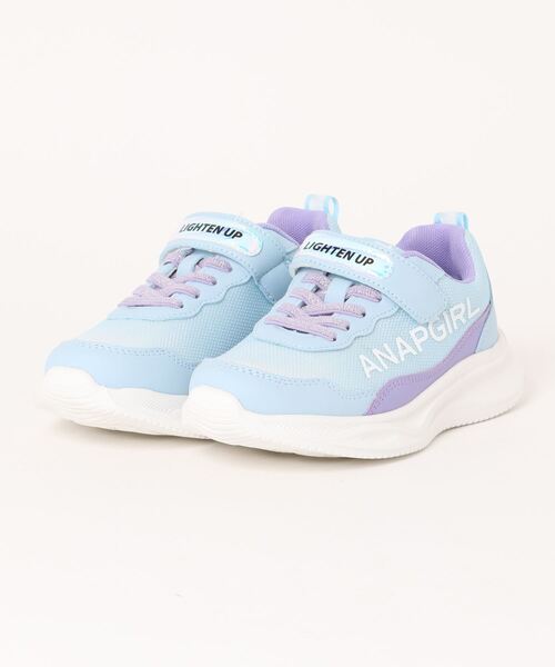 ANAP GiRL(アナップガール)の「【ANAP GIRL】 ジュニアカジュアルスニーカー(スニーカー・キッズ・ブラック/サックスブルー/ホワイト・19.0cm/20.0cm/21.0cm/22.0cm/23.0cm/24.0cm)」の3枚目の写真