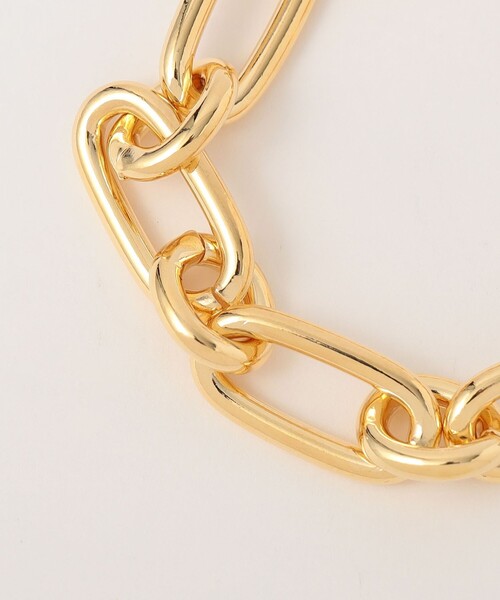green label relaxing（グリーンレーベルリラクシング）の「楕円チェーン ブレスレット（ブレスレット・レディース・シルバー/ゴールド・FREE）」の4枚目の写真
