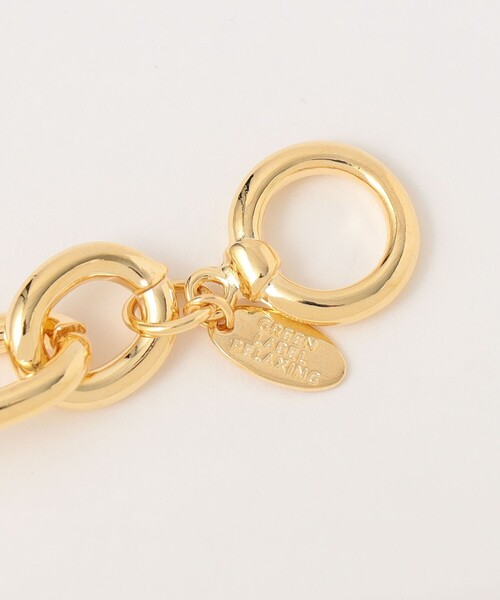 green label relaxing（グリーンレーベルリラクシング）の「楕円チェーン ブレスレット（ブレスレット・レディース・シルバー/ゴールド・FREE）」の6枚目の写真