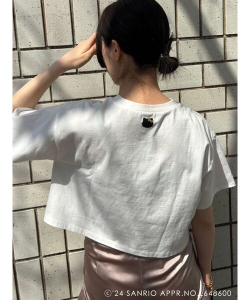 ハローキティコラボ（ハローキティコラボ）の「【ハローキティコラボ】シルエットTシャツ（Tシャツ/カットソー・レディース・ブラック/ホワイト・FREE）」の4枚目の写真