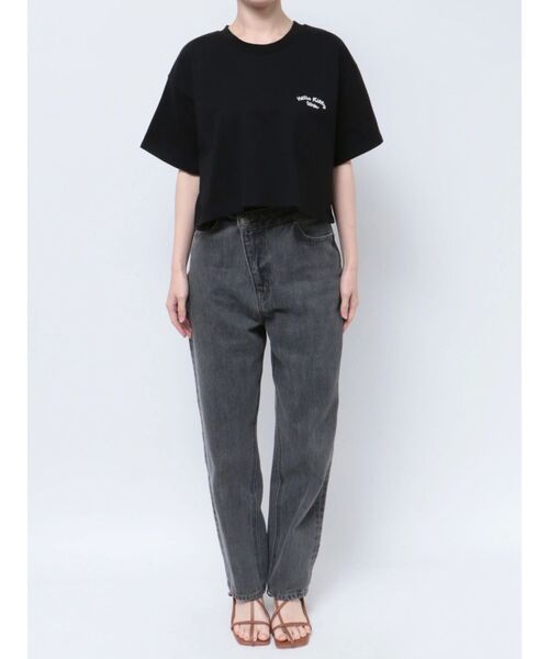 ハローキティコラボ（ハローキティコラボ）の「【ハローキティコラボ】シルエットTシャツ（Tシャツ/カットソー・レディース・ブラック/ホワイト・FREE）」の13枚目の写真