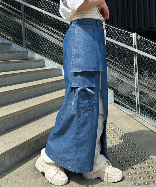CIAOPANIC（チャオパニック）の「ラメデニムフロントジップ